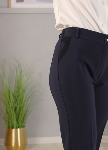Теплые женские брюки на байке 138РЕ черного цвета. No Brand (276535456)