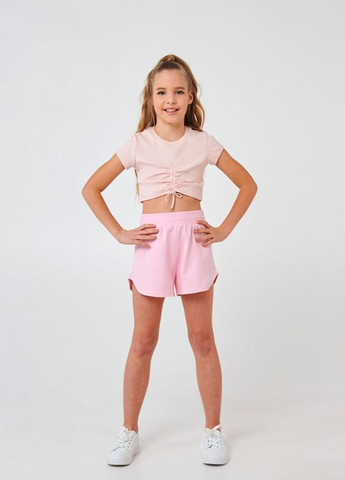 Детский топ | 95% Хлопок | Демисезон |122, 128, 134, 140 | Идеально с шортами, брюками, юбкой Розовый Smil (277694347)
