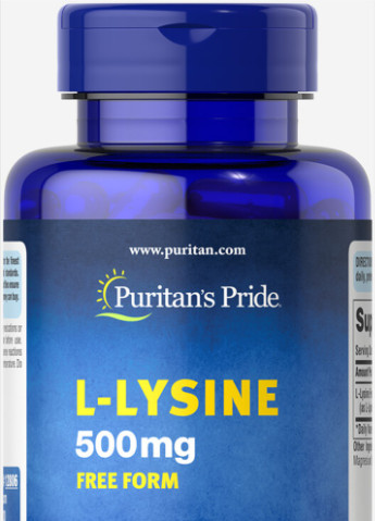Puritan's Pride L-Lysine 500 mg 100 Caps Puritans Pride (256724648)