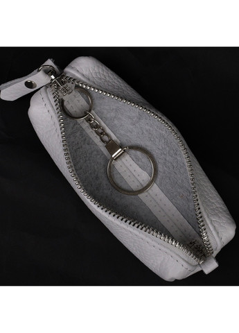 Замечательная кожаная ключница 11671 Белый Grande Pelle (267507155)