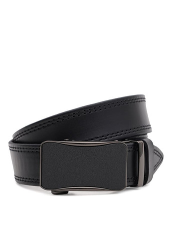 Мужской кожаный ремень 125v1genav21-black Borsa Leather (271665014)
