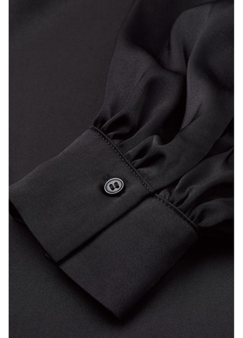 Чорна вечірня жіноча атласна сукня (10238) 36 чорна H&M