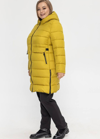 Желтая демисезонная женская куртка демисезонная большого размера SK