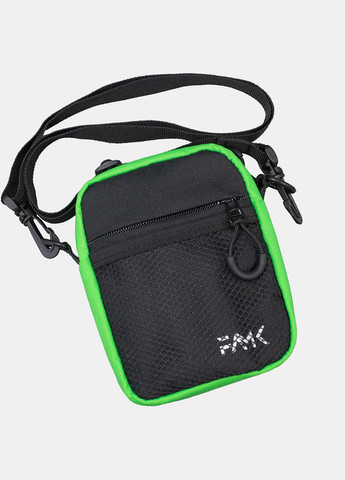Маленька сумка крос-боді (через плече) СBs чорна/зелена Famk (268998267)