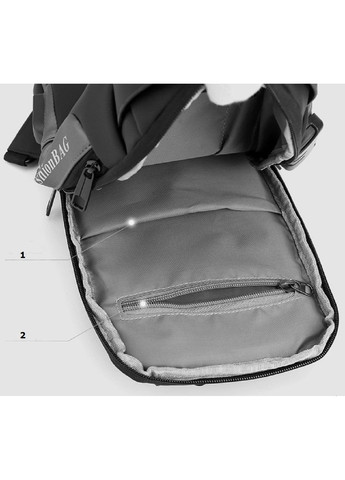 Чоловіча текстильна сумка-рюкзак ATN01-T-X1661A Confident (277963069)