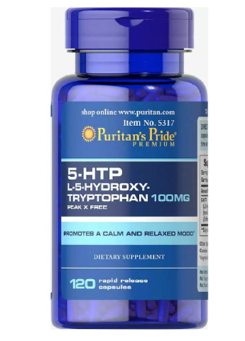 Puritan's Pride 5-HTP 100 mg 120 Caps Puritans Pride (256722248)