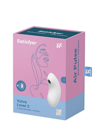 Вакуумний кліторальний стимулятор вібратор Satisfyer vulva lover 2 white (266265615)