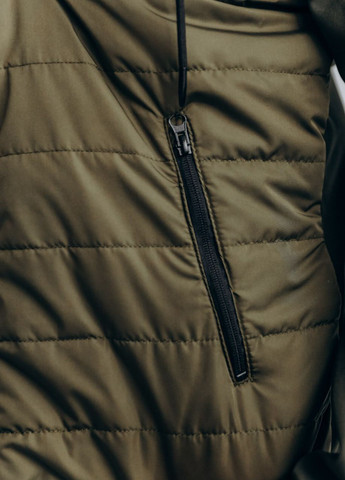 Оливковая (хаки) демисезонная куртка мужская No Brand