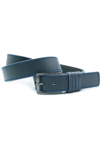 Ремень мужской кожаный Weatro Темно-синий 115,120 см lmn-mk38ua-023 Le-Mon (272597015)