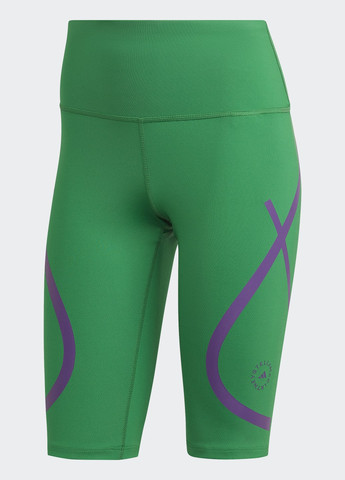 Зеленые летние шорты для бега by stella mccartney truepace adidas