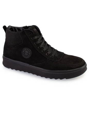 Черные зимние ботинки мужские бренда 9501009_(1) ModaMilano
