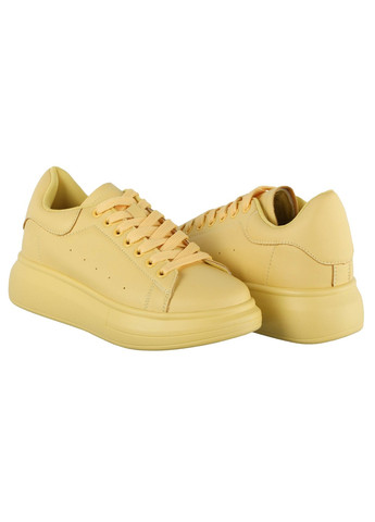 Желтые демисезонные женские кроссовки 196912 Renzoni