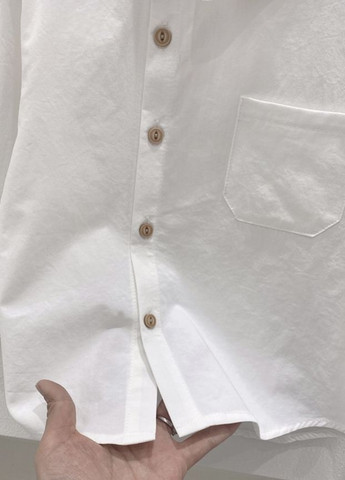 Белая праздничный, классическая, кэжуал рубашка однотонная Kacady