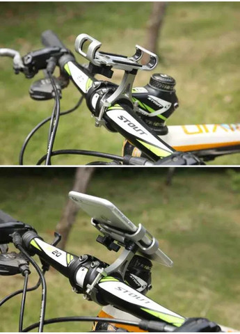 Утримувач на кермо велосипеда для мобільного телефону з діагоналлю до 6.5" універсальний алюміній (474102-Prob) Unbranded (257374487)