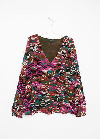 Комбинированная блуза демисезон,разноцветный, Vero Moda