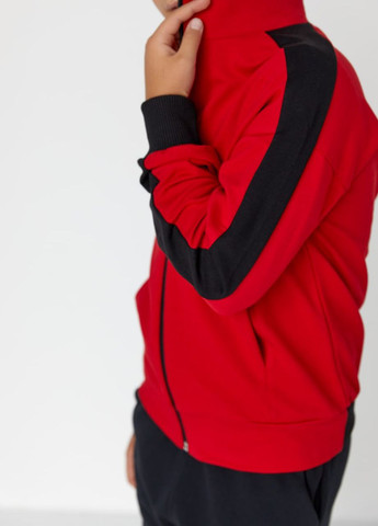 Дитячий спортивний костюм для хлопчика червоний р.110 439044 New Trend (260596190)