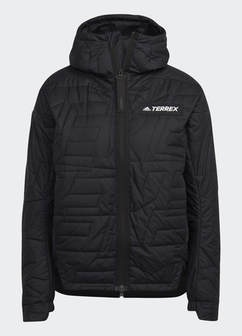 Чорна демісезонна утеплена куртка terrex myshelter primaloft adidas