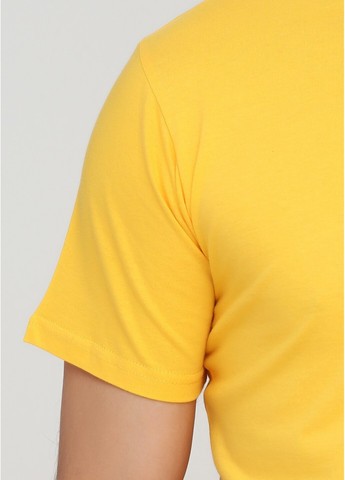 Желтая футболка мужская жёлтая хлопковая Malta