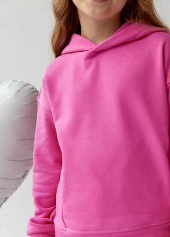 Дитячий костюм худі та джогери для дівчинки колір барбі 438426 New Trend (260267799)