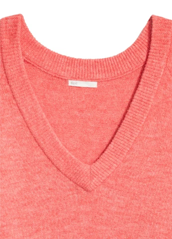 Коралловый пуловер,кораловий, H&M Basic