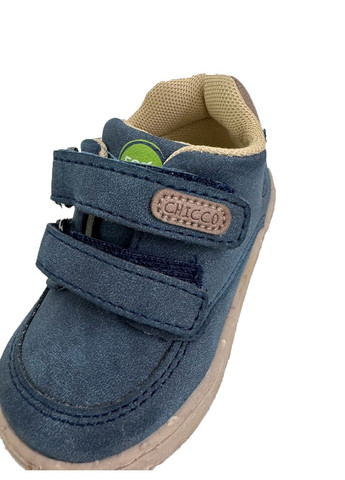 Темно-синие демисезонные ботинки на липучке Chicco