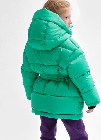 Зелена зимня пухова куртка для дівчаток від 6 до 17 років X-Woyz