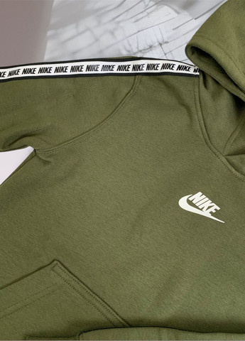 Nike свитшот зеленый спортивный полиэстер, трикотаж
