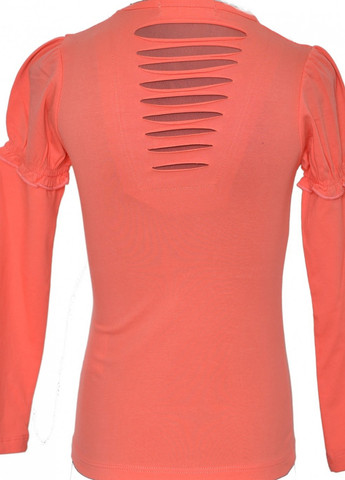 Оранжевая футболки батник дівчинка (003)11930-736 Lemanta