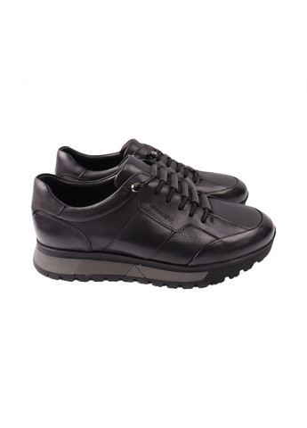 Чорні кросівки чоловічі чорні натуральна шкіра Brooman 996-23DTS