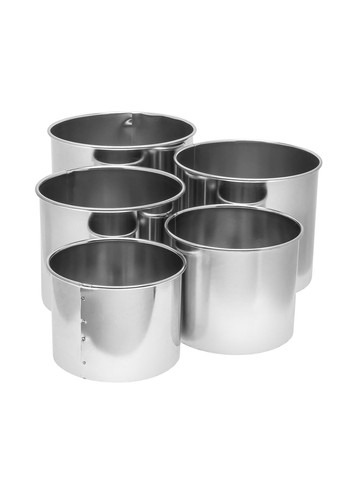 Набір з 5 форм для випічки паски зі знімним дном з харчової сталі Kitchette (269363401)