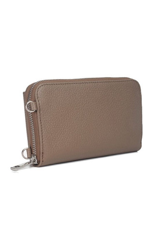 Гаманець з чохлом для телефону з ручкою на плече 03047 темно-бежевий Virginia Conti (269267451)