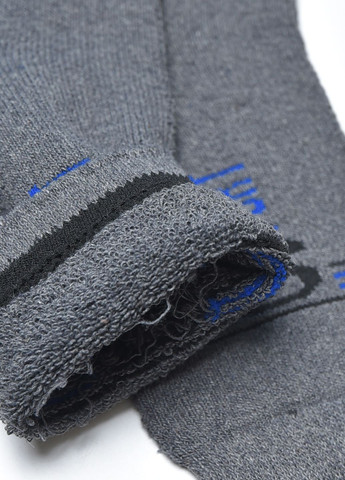 Шкарпетки чоловічі махрові темно-сірого кольору розмір 40-45 Let's Shop (267167074)