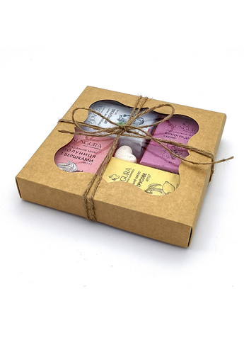 Подарунковий набір натурального мила 056 "Соковитий" (коричневий картон) Sungura (272616201)