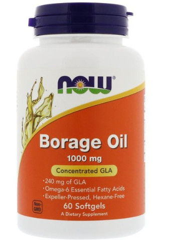 Borage Oil 1000 mg 60 Softgels Now Foods (256722770)