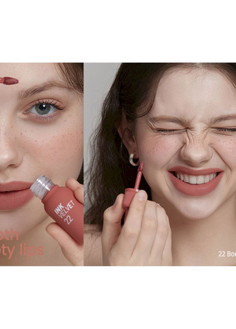 Матовий тінт INK VELVET #022 BOUQUET NUDE для губ, 4г Peripera (257576118)