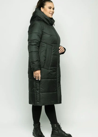 Зеленая зимняя зимняя куртка женская большого размера SK