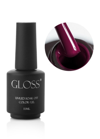 Гель-лак GLOSS 227 (темно-пурпурний), 11 мл Gloss Company троянда (269462417)
