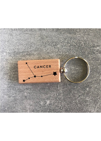 Дерев’яний брелок з сузір’ям зодіака «Рак» ЗаСвіт (261255804)