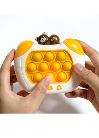 Електронна іграшка консоль головоломка для дітей малюків з ямочками бульбашками на батарейках (475873-Prob) Ведмедик Unbranded (273378361)