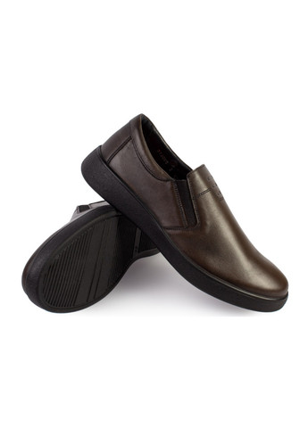 Коричневые повседневные туфли мужские бренда 9200247_(2) Mida без шнурков