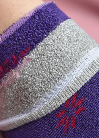 Шкарпетки махрові жіночі фіолетового кольору розмір 37-42 Let's Shop (271665158)