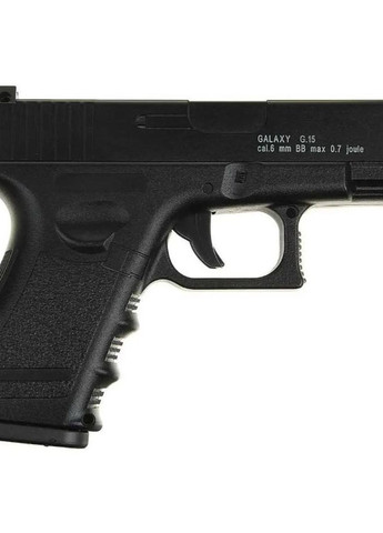 G15+Страйкбольний пістолет Glock 17 метал з кобурою чорний Galaxy g15+ glock 17 (276249572)