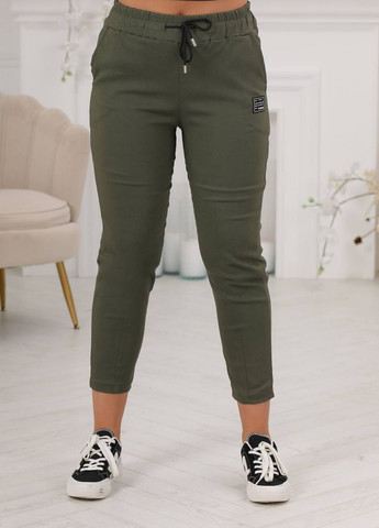 Жіночі штани-джегінси колір хакі р.50/52 441984 New Trend (263133584)