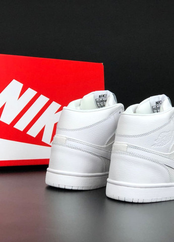 Белые зимние кроссовки женские (зима), вьетнам Nike Air Jordan