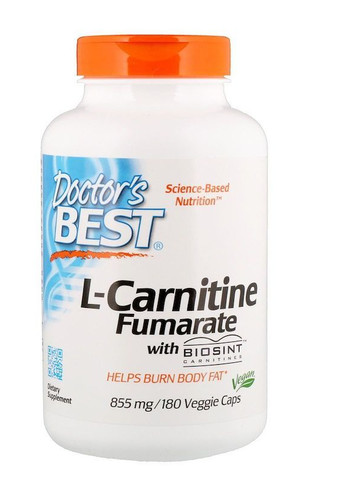 Best L-Carnitine Fumarate 855 mg 180 Veg Caps Doctor's Best (258498769)