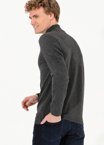 Серый свитер u.s. polo assn. мужской U.S. Polo Assn.