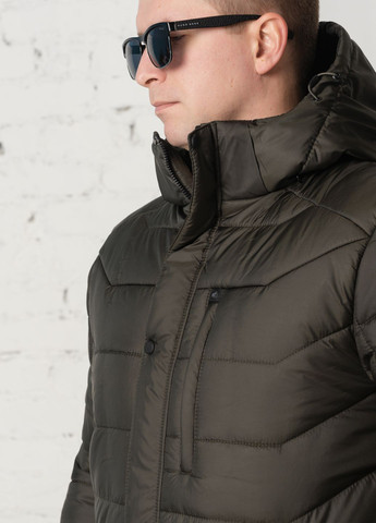 Оливковая (хаки) зимняя мужская зимняя куртка парка SK