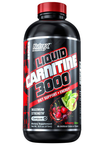 Карнитін Liquid Carnitine 3000 473 ml (Cherry Lime) Nutrex (264748475)