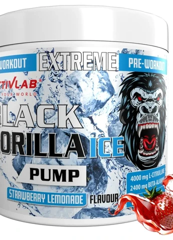 Передтренувальний комплекс Black Gorilla Ice Pump 300 g (Strawberry Lemonade) ActivLab (274726742)