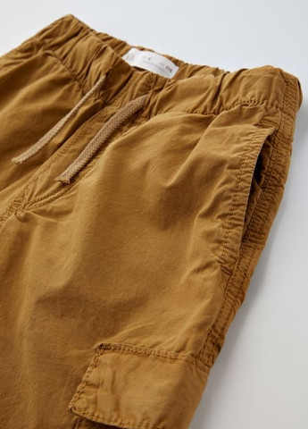 Горчичные повседневный демисезонные брюки Zara